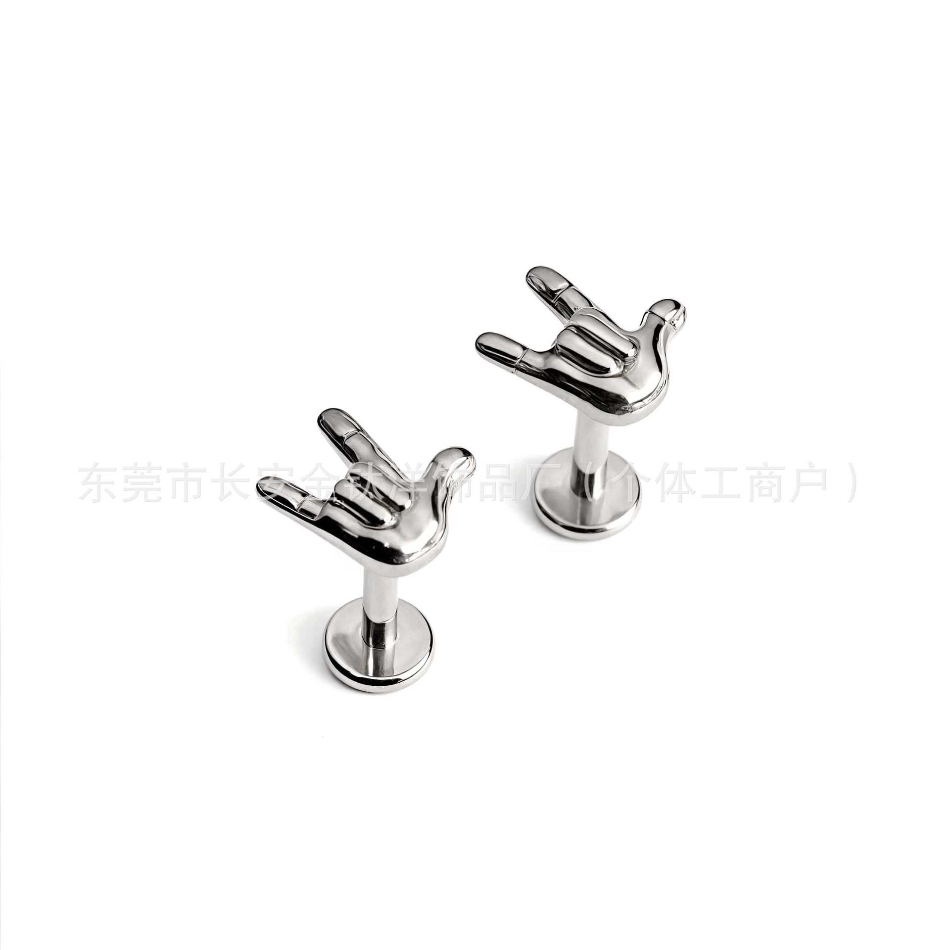 Labret piercing jewelry detail image