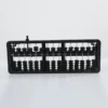 Clear 17th gear 7 beads black beads
