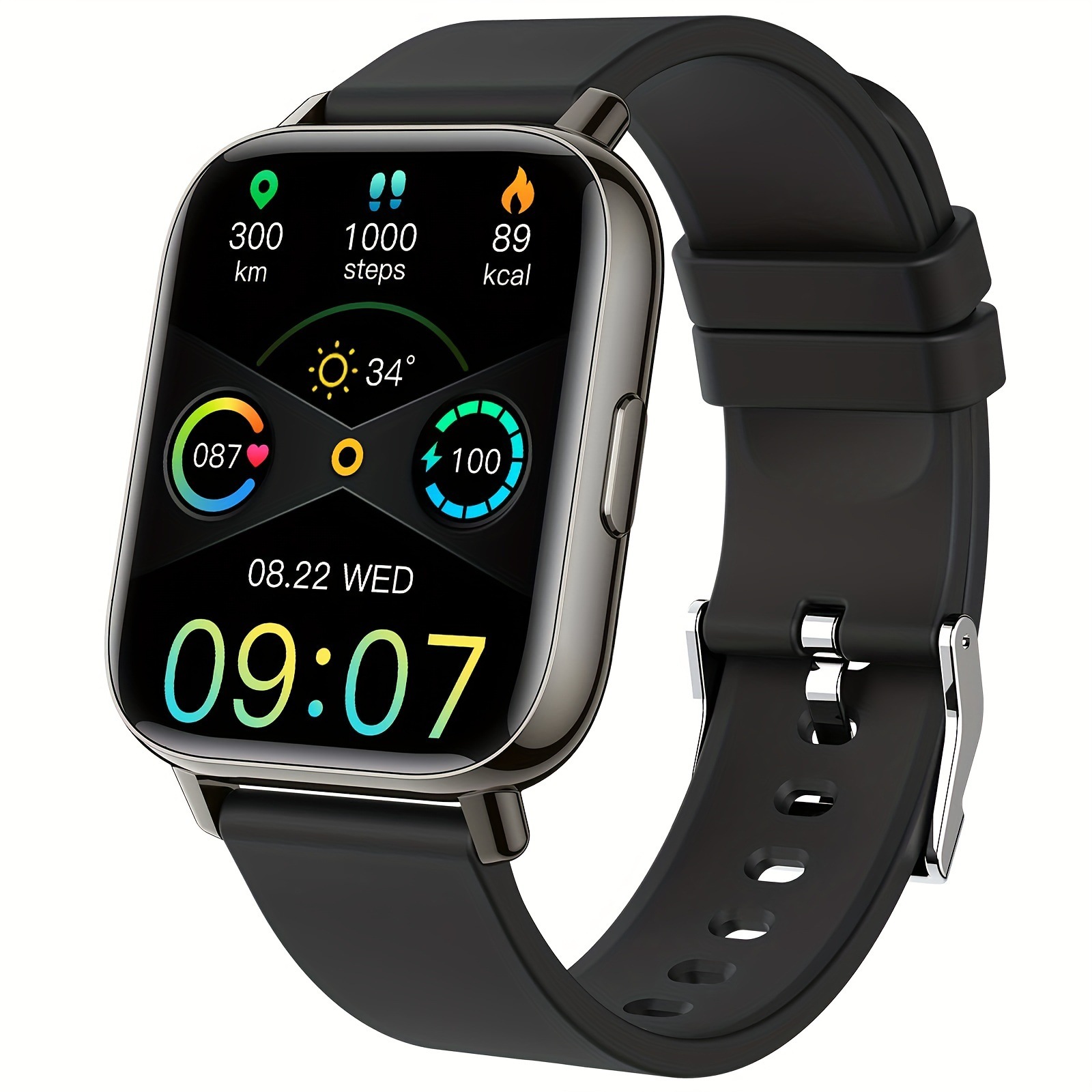 Temu Cross-Border Popular Sports Outdoor Smart Watch Bracelet P6 Heart Rate Pedometer Sleep Bluetooth Call Ios
