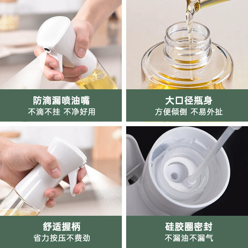 Air Fryer Oil Spray Bottle - Precise Control, Edible Oil Dispenser, Fog-Like Atomization