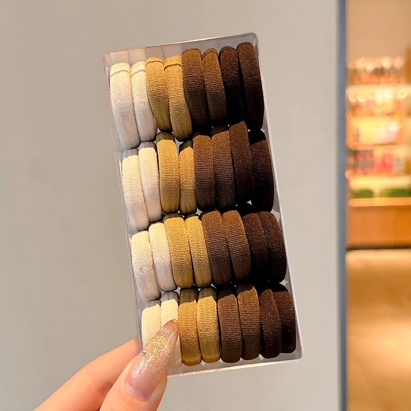 Niños no lesionan anillo de cabello para niñas atando cabello para niñas bebés de alta elasticidad correa de goma duradera cuerda de cabeza