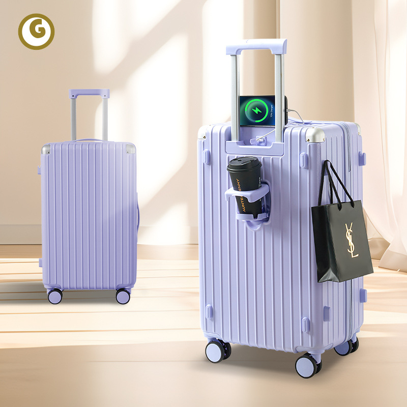 Maleta de alto valor 2024 nueva caja con ruedas multifuncional de 20 pulgadas caja de contraseña de rueda silenciosa de gran capacidad de 24 pulgadas