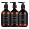 Shampoo, conditioner, shower gel