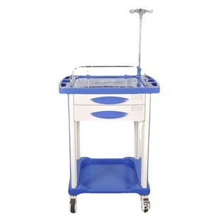 Wholesale Xinruikang CT750 gray white blue countertop double drawer treatment car abs multifunctional nurse hand care