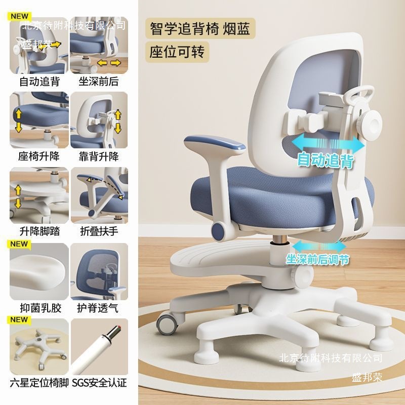 Children's Learning Chair for Primary and Secondary School Students with Adjustable Lifting and Writing Homework Chair Multi-Functional Seat [Manufacturer]