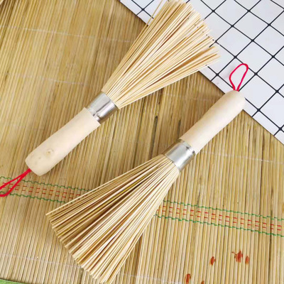 natural Bamboo Brush Xiguo brush Pot Brush Bamboo Pot Brush kitchen Backboard Brush the bowl Artifact household Cleaning brush Broom