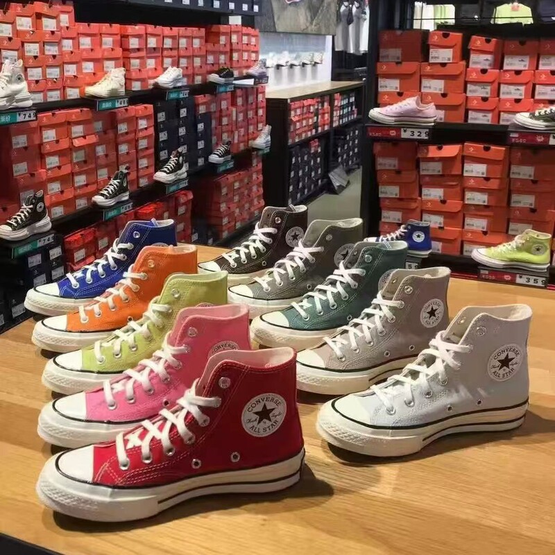 Putian Pure Original 1970S Patriotic Converse Canvas Shoes Classic Black High-Top Women's Student Low-Top Soft Couple Sneakers Putian Pure Original 1970S Patriotic Converse Canvas Shoes Classic Black High-Top Women's Student Low-Top Soft Couple Sneakers