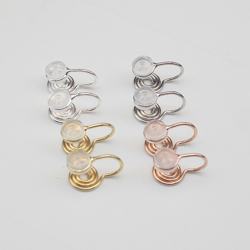 Mosquito coil disc ear clip converter invisible ear clip diy earrings earrings modified ear clips without pierced earrings U-shaped ear clip pads