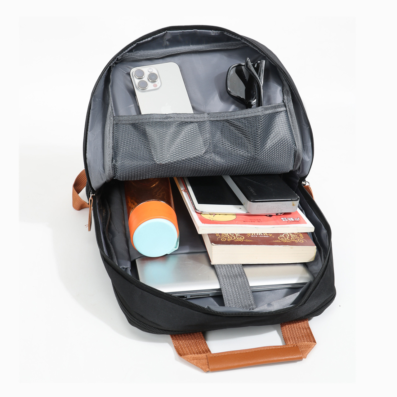 Men's Business Laptop Backpack Simple Elegant Large Capacity_voghion.com