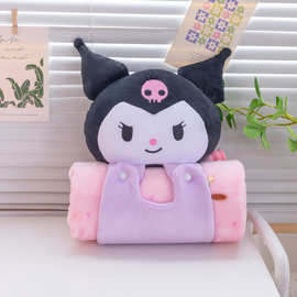 动物立体卷毯毛绒小毯子办公室午睡空调毛毯盖腿薄款午休学生夏天