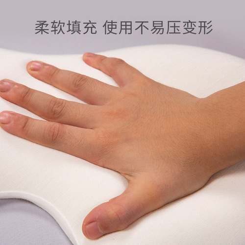 Baby shaping pillow, newborn's head shape correction, flat head cloud pillow, summer sweat-absorbing and breathable cloud pillow, washable