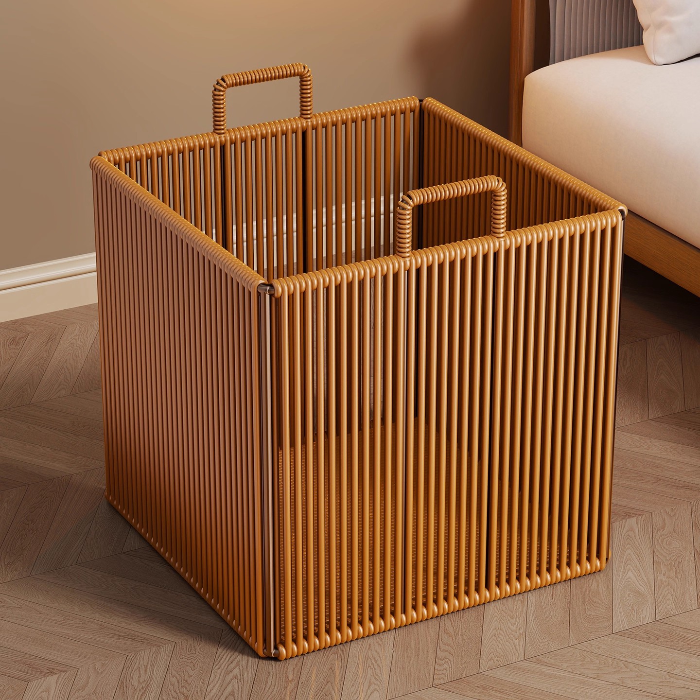 Dirty Clothes Basket Household Imitation Rattan High-Value Accessible Luxury Bathroom Laundry Basket Bathroom Dirty Clothes Basket Dirty Clothes Storage Basket