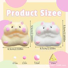 小红书同款仓鼠捏捏可爱鼠了萌宠捏捏乐慢回弹解压玩具高颜值捏捏