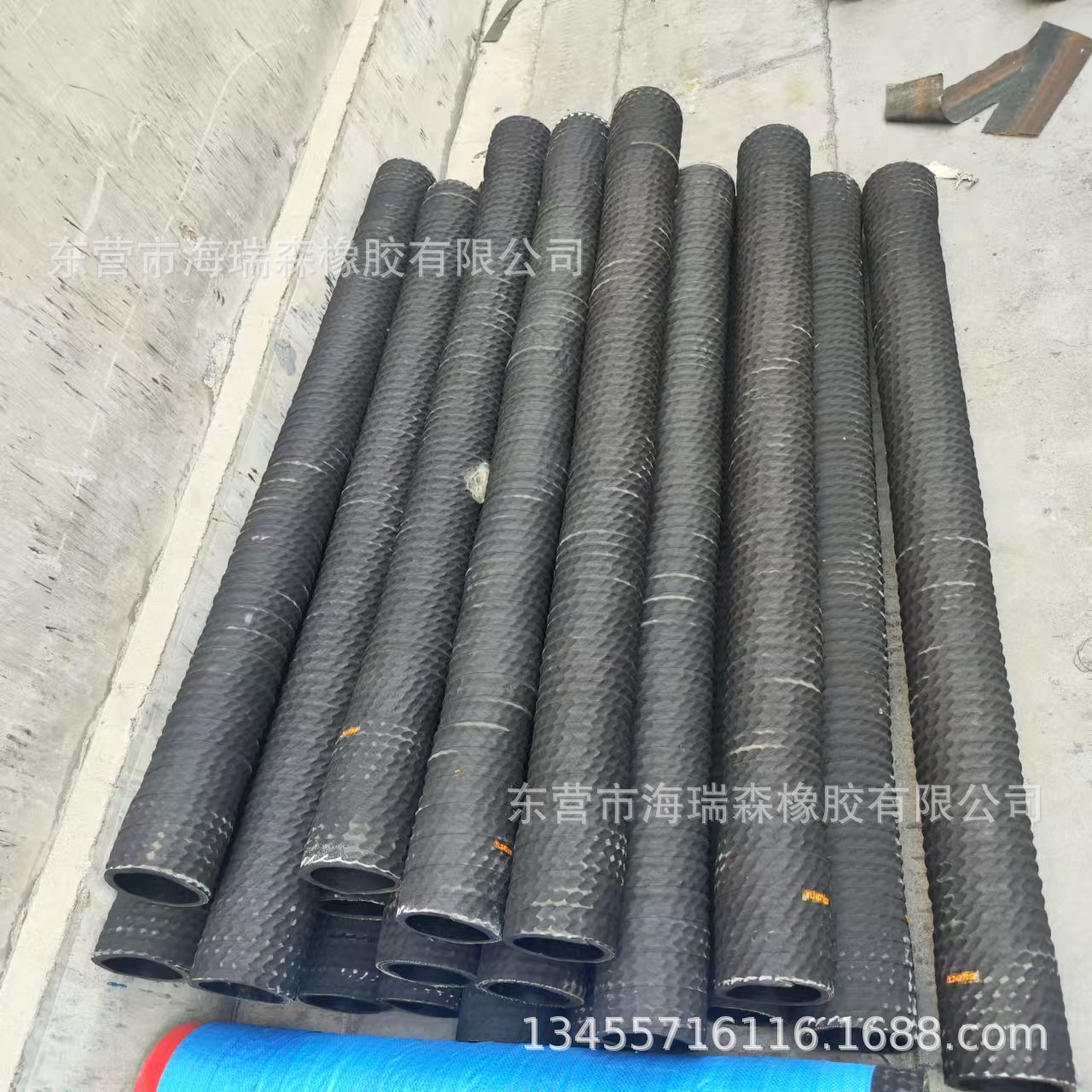 东营厂家直销 DN200mm 8寸黑色橡胶钢丝管 优质吸水用胶管 耐负压