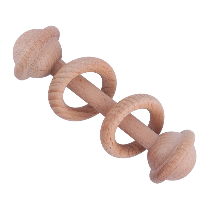 New Beech juguete infantil mordedor infantil Ejercicio de mano sonajero bebé creativo interactivo educativo mordedor palo