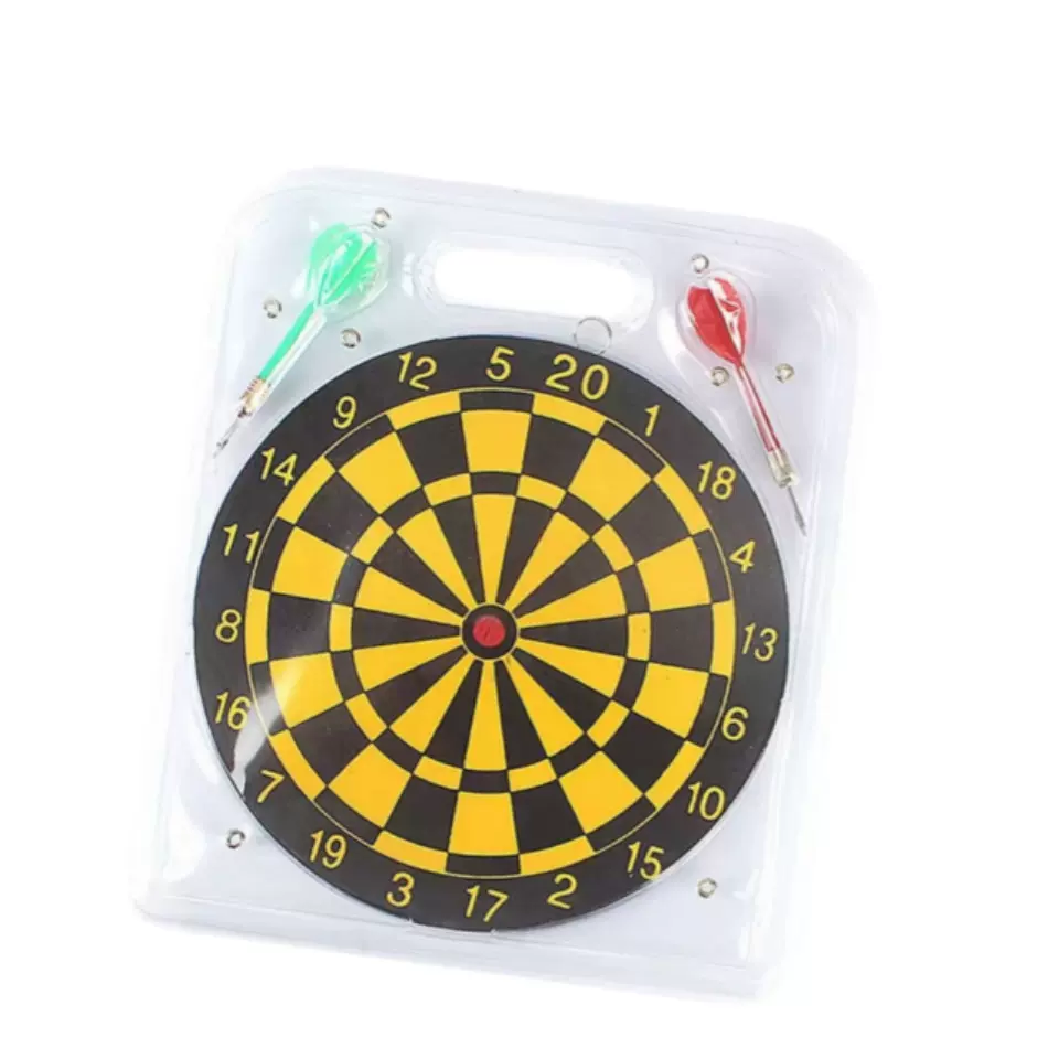 飞镖靶纸质针式飞镖盘6寸9寸10寸外贸现货飞镖 双面飞镖套装小号