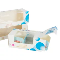 Оптовая продажа Hokkaido, 2 шт., 3 шт., 4 шт., шифоновая оконная коробка для торта, упаковочная коробка для выпечки кексов