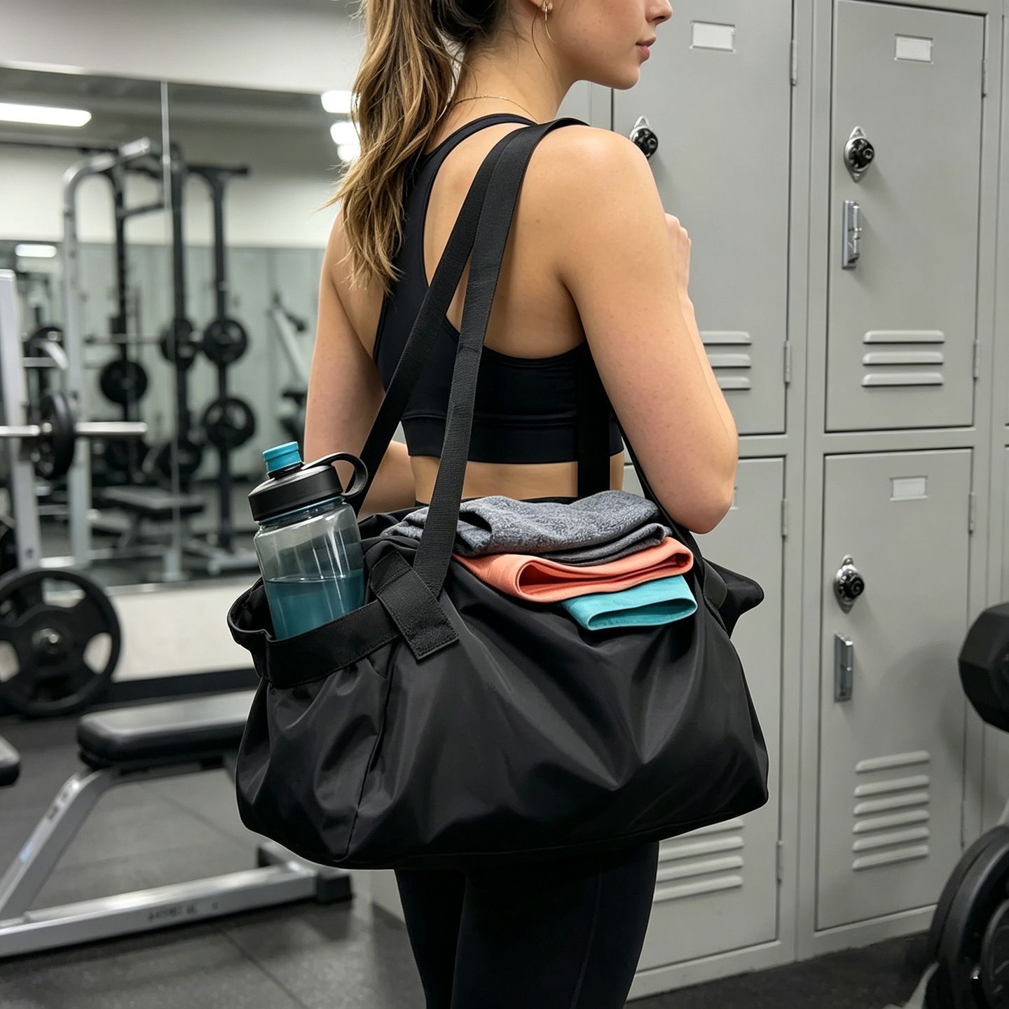 Large-Capacity Travel Bag, Unisex Fitness Crossbody Bag, Waterproof Portable Folding Storage Bag, Outdoor Camping Bag