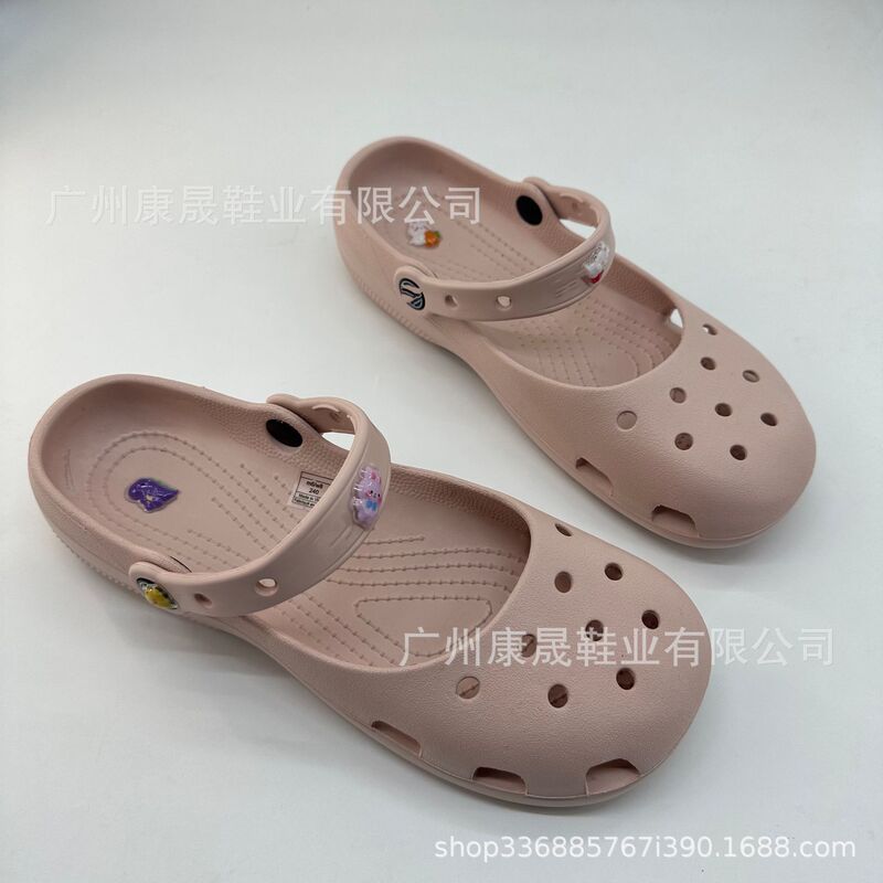Kajia Sandals, Clogs, Women's Non-Slip Ballet Shoes, Sandals, Flat Summer Beach Shoes, Thick-Soled Casual Nurse Shoes