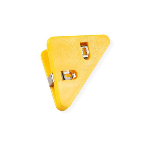 Transparent Side Angle Clip Student Test Paper Storage Triangle File Clip Stationery Book Anti-roll Artifact Office Long Tail Clip