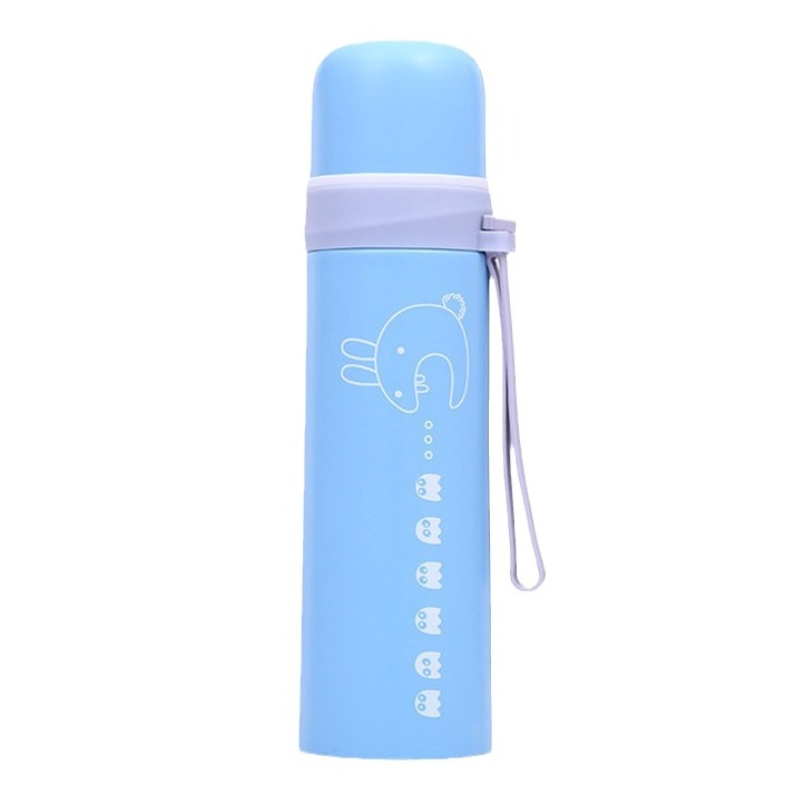 Nueva historieta creativa bala 304 termo de acero inoxidable taza con cuerda y tapa fábrica logotipo de la manera al por mayor