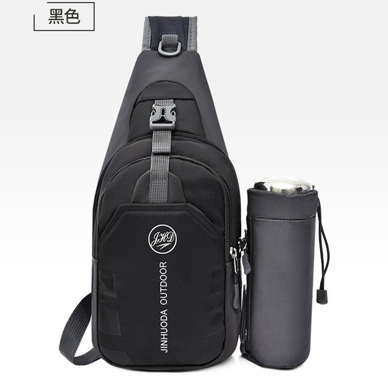 Bolso deportivo para exteriores, bolso bandolera unisex, mochila de viaje y senderismo con compartimento para botella de agua