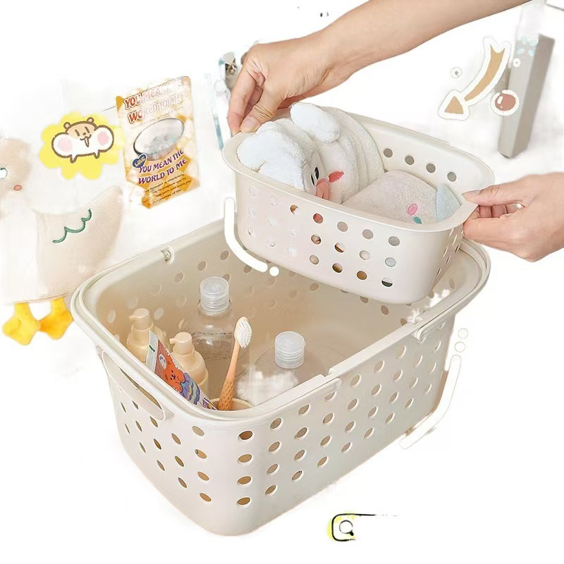 学生の洗面用品の乾湿分離風呂の手提げかごの浴室の入浴寮の収納風呂の枠の卸売り|undefined