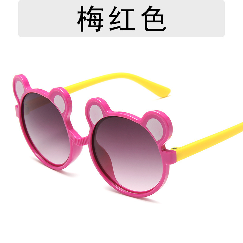 Mickey forma gafas de sol para niños lindo bebé Moda gafas de sol a prueba de rayos UV a prueba de sol niños y niñas gafas