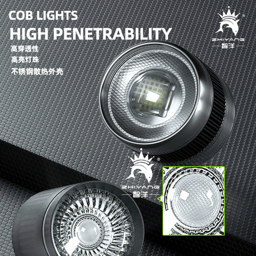 Fish tank chandelier, aquatic plant ultra-white seawater lighting, cylindrical COB aluminum alloy full spectrum chandelier, British, European and American regulations