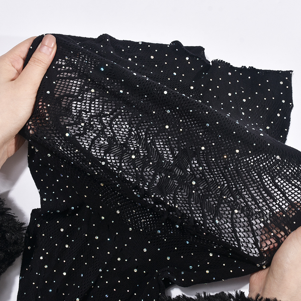 Women Clothing Summer Rhinestone Hollow Out Cutout Sleeveless One Dress Women