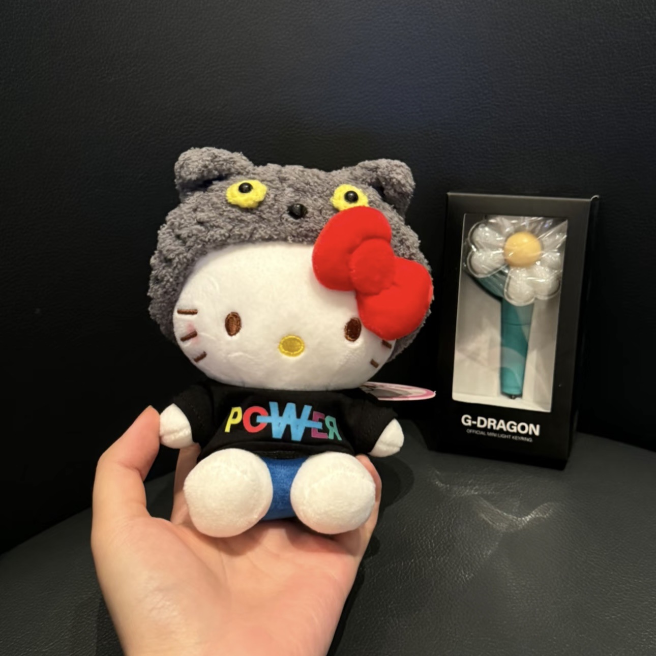 Genuino clásico KT Hello Kitty mochila bolso colgante dibujos animados lindo hellokitty llavero muñeca de felpa mujer