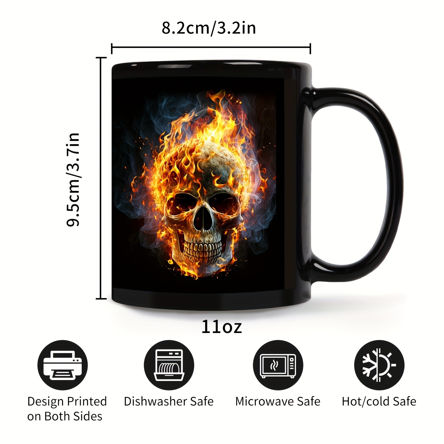 Comercio exterior nuevo cráneo de cerámica ventas calientes taza de café taza de agua regalo image 3