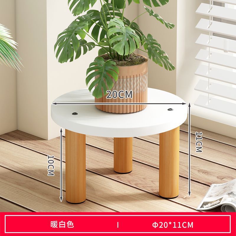 Una pequeña mesa redonda simple mesa de té pequeña mesa dormitorio mini mesa redonda de madera sólida sofá gabinete