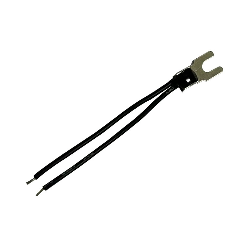 U-shaped wiring ring temperature sensor wire 26#3135 black 50MM resistance 10K 3950±1%