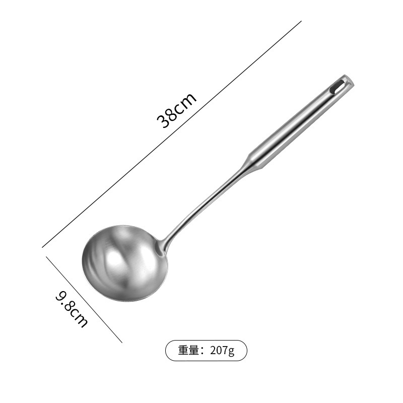 工場直販 304 ステンレス鋼スパチュラセット家庭用スープスプーンキッチン用品フライパンスパチュラ肥厚抗火傷調理スパチュラスプーン|undefined