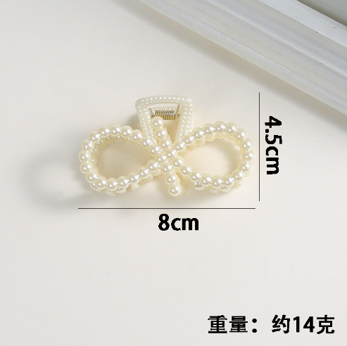 더블 워터드롭 펄 클립