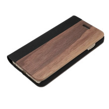 实木手机壳适用苹果13木头壳iPhone14Pro翻盖皮套竹木支架保护套