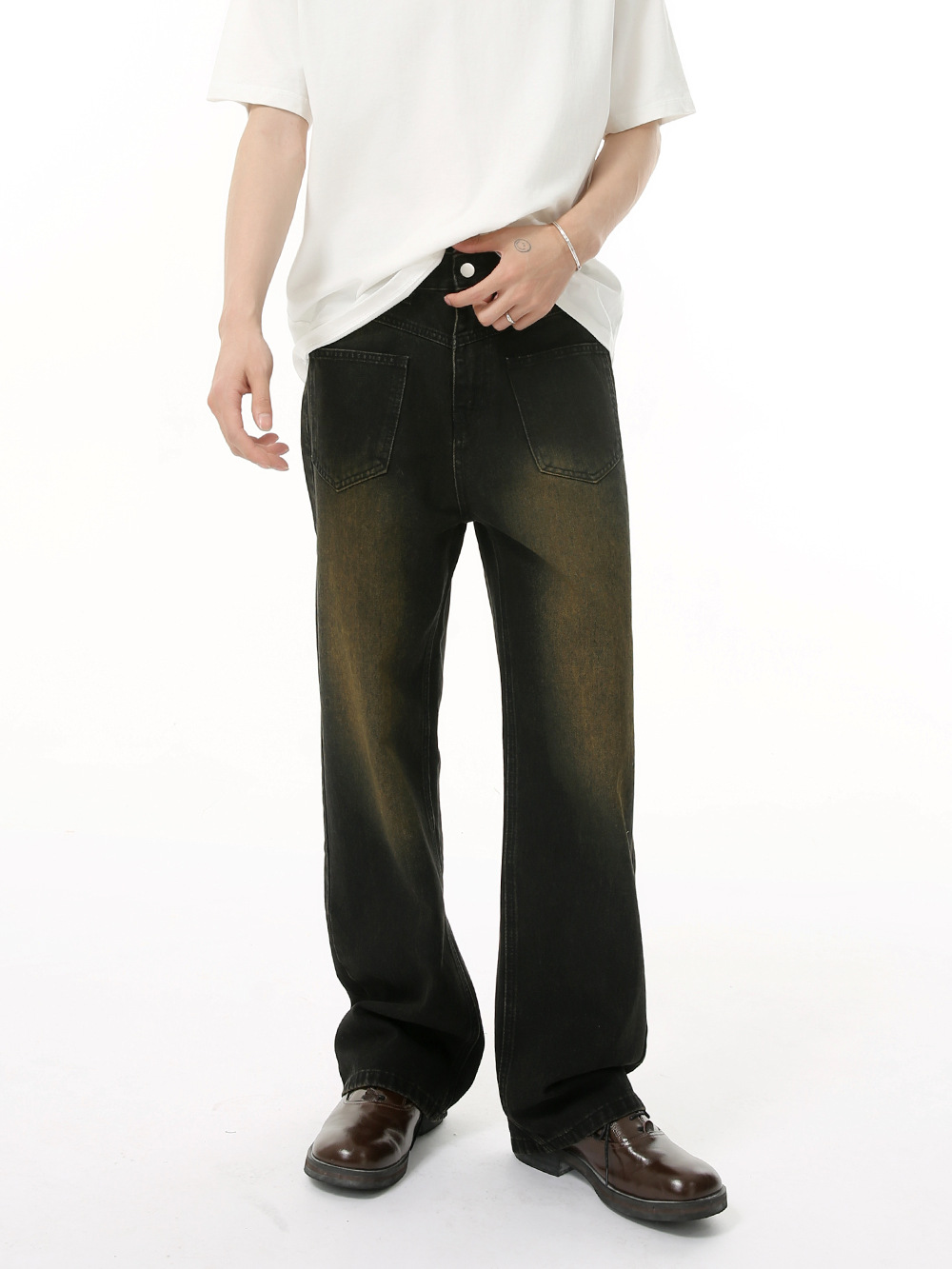 MTLCLOTHES Ropa de hombre | American cleanfit street bolsillo anti-desgaste jeans sueltos delgados de moda