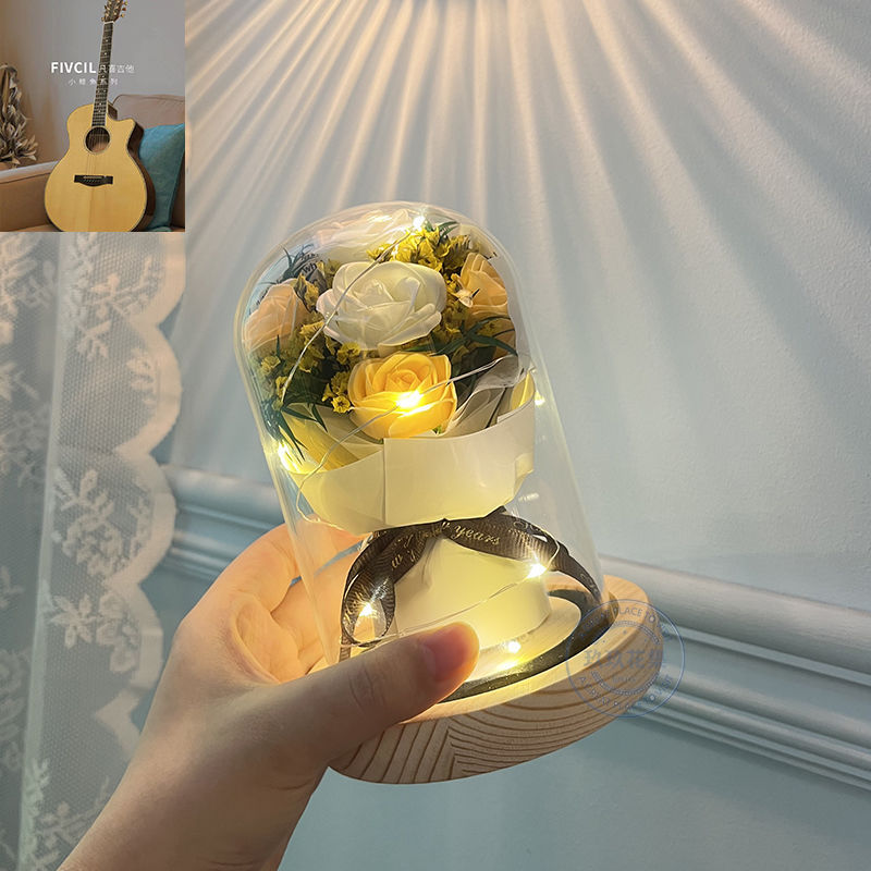 [핫셀 추천] Chen Zhixi - 샴페인 5개/화이트 로즈 - 선물 가방 + 축하 카드 + 배터리 증정 [완제품 배송]