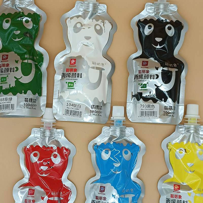 Smart Elephant 100cc Acrylic Paint Refill Hand Painting Tool Wall Drawing Non-Fading Waterproof Paint