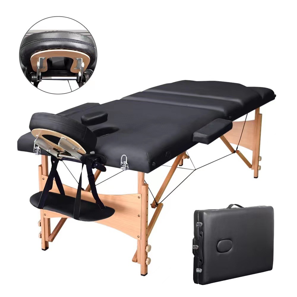 Nueva cama de masaje portátil 14,5 cama de belleza plegable gruesa fábrica de belleza cama de belleza silla de masaje de haya 70 de ancho