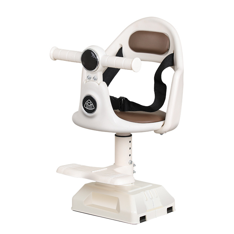 Scooter Seat, Front-Mounted Pedal, Universal Electric Motorcycle Chair, Height-Adjustable, Shock-Absorbing, Child Seat, Body Protection, Anti-Collision