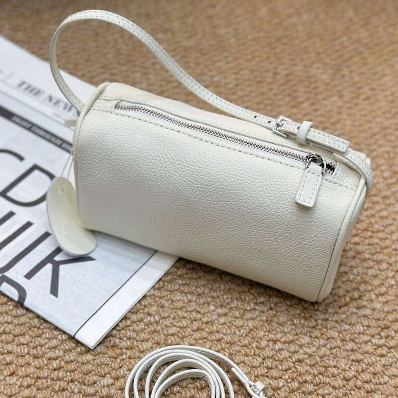 Cross-Border Row Brand 90S Pen Holder Bag, Underarm Bag, New Mini Square Bag, Genuine Leather Handbag, Storage Pen Case Bag