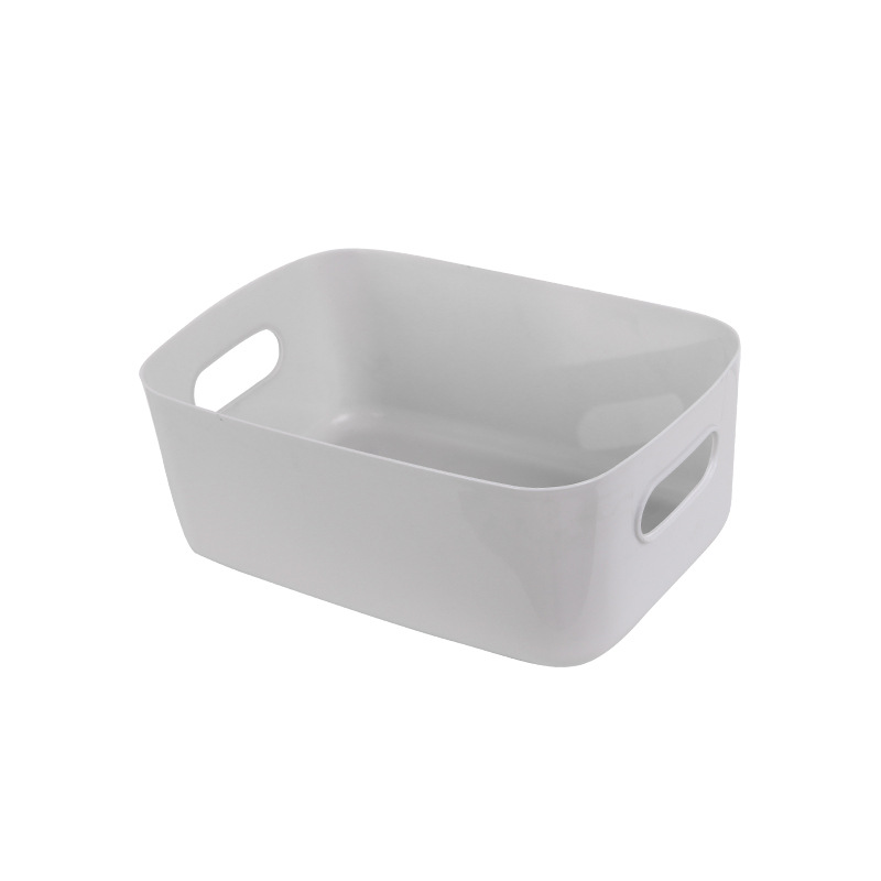 Caja de almacenamiento de artículos diversos de estilo japonés caja de plástico de escritorio caja de organización de cosméticos caja de almacenamiento de cocina cesta de almacenamiento de aperitivos