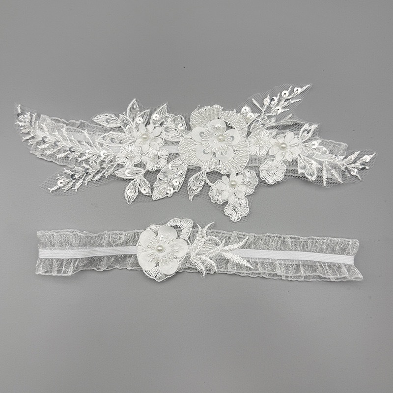 新款 garter 新娘袜带 婚礼配件 伴娘腿环 腿饰 欧美新娘吊袜带