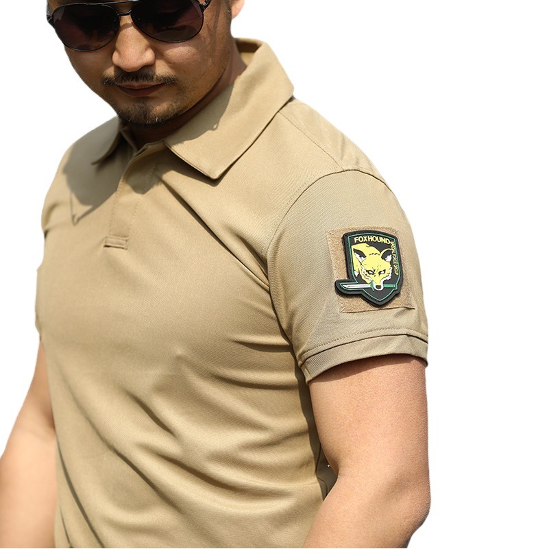 Solapa de secado rápido camiseta hombres deportes sueltos verano abrigo al aire libre Fuerzas Especiales camiseta táctica manga corta militar fan camiseta