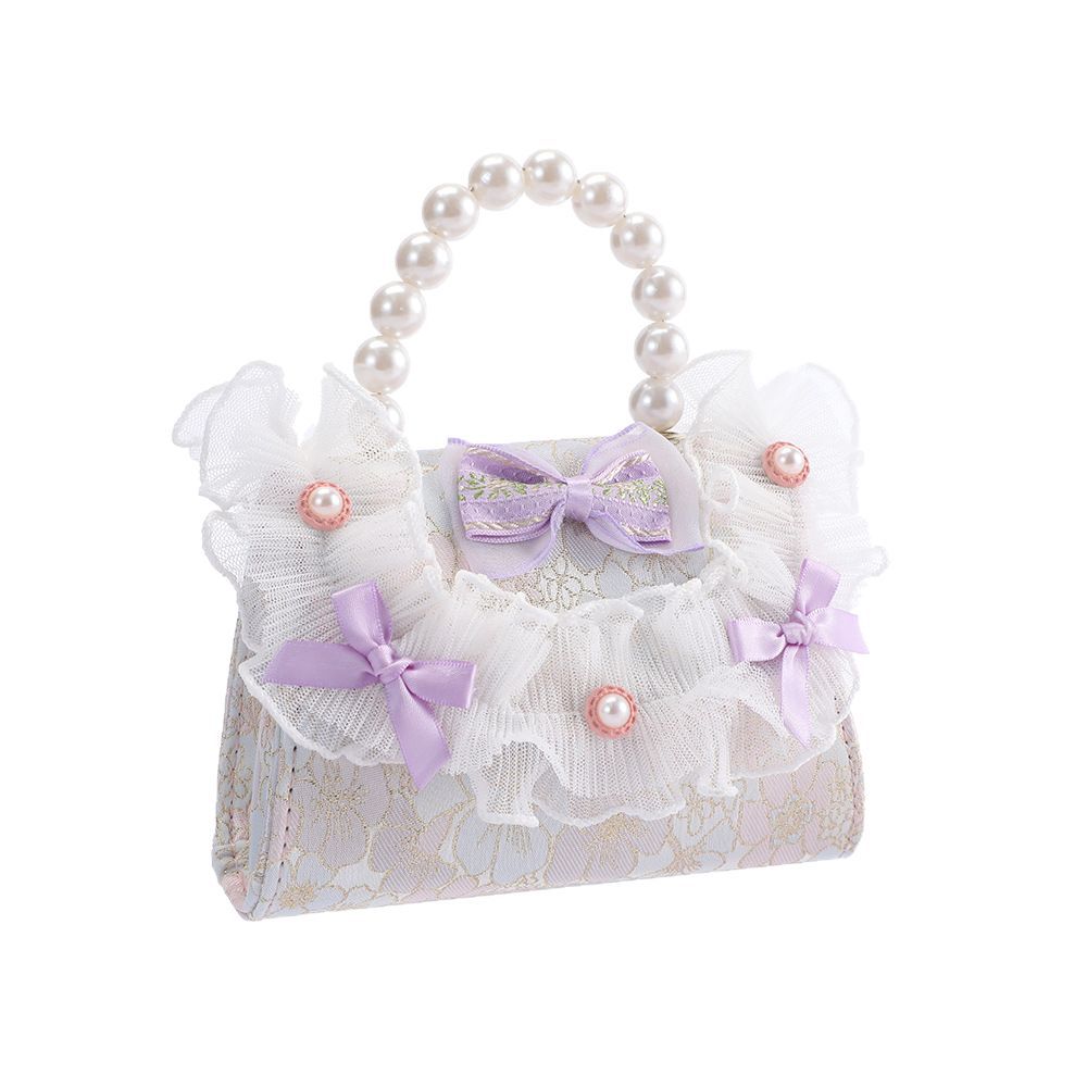 Bolsos para niños en nombre de las niñas Bolsos de perlas de estilo occidental Little Princess Baby Nuevo bolso de mensajero de hombro de estilo chino