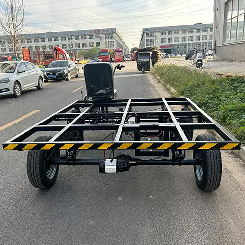 多功能搬运载重前桥后桥配件加宽车架底盘配件电动四轮果园运输车