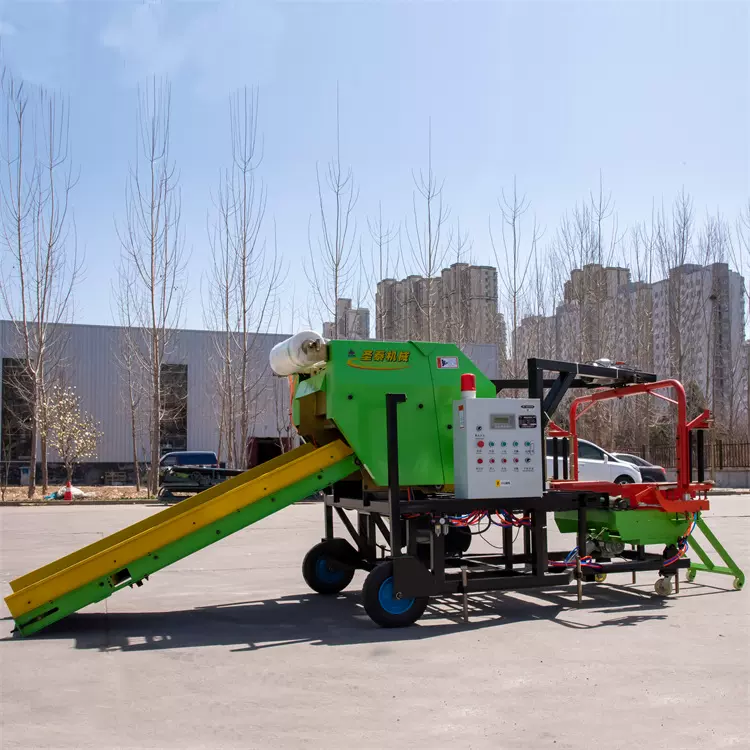 70打捆包膜机 草捆打包机 9YDB-70青储包膜打捆机 青贮饲料圆捆机