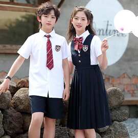 合唱儿童表演中小学生大合唱演出服演出服装班服英伦朗诵校服演讲